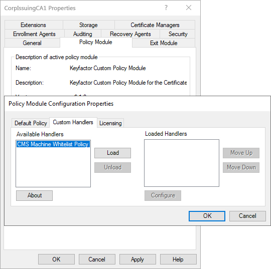 Install the Keyfactor Whitelist Policy Handler