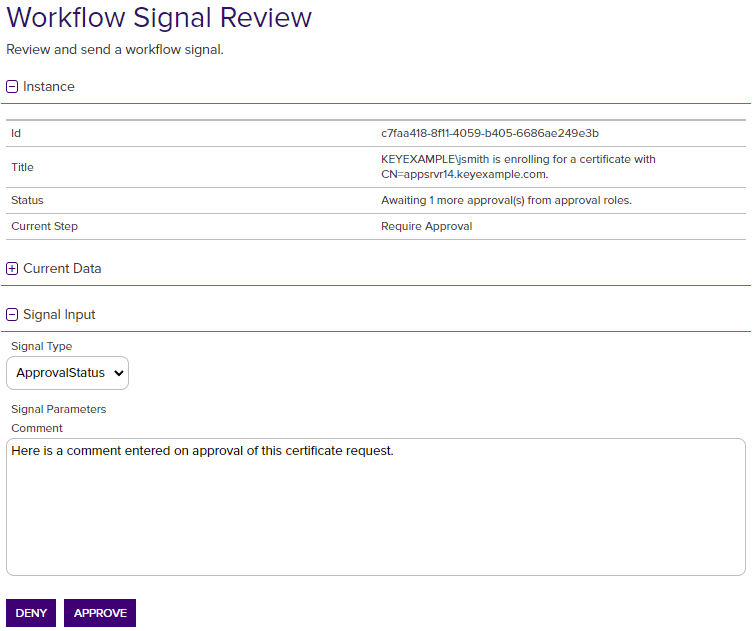 Workflows Assigned to Me Operations