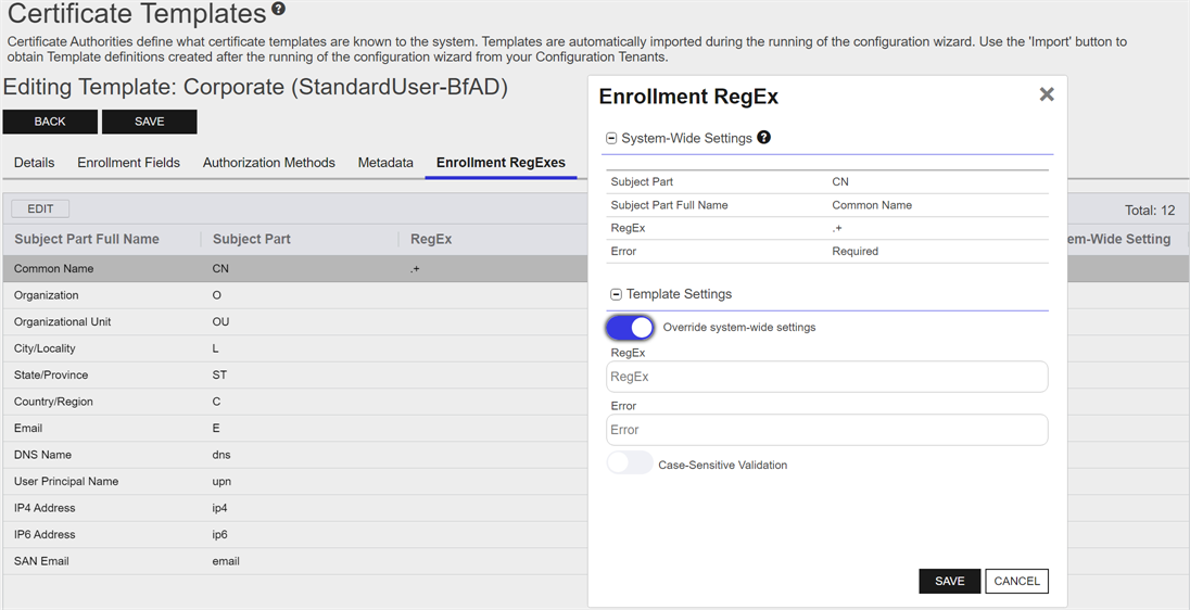 Preparing Keyfactor Command for the Gateway